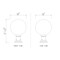 Z-Lite Laurent Outdoor Pier Mounted Fixture, 1-Light, 12 In.W x 17.75 In.H, Black/Clear Seedy 599PHB-533PM-BK - alternate 4